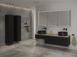 Kronenbach Cube Hochschrank 30 X 168 Cm, 2 Türen, Anschlag Links, Mit TIP-ON -Kronenbach kronenbach badmoebel cube hochschraenke hochschrank 30 4823714