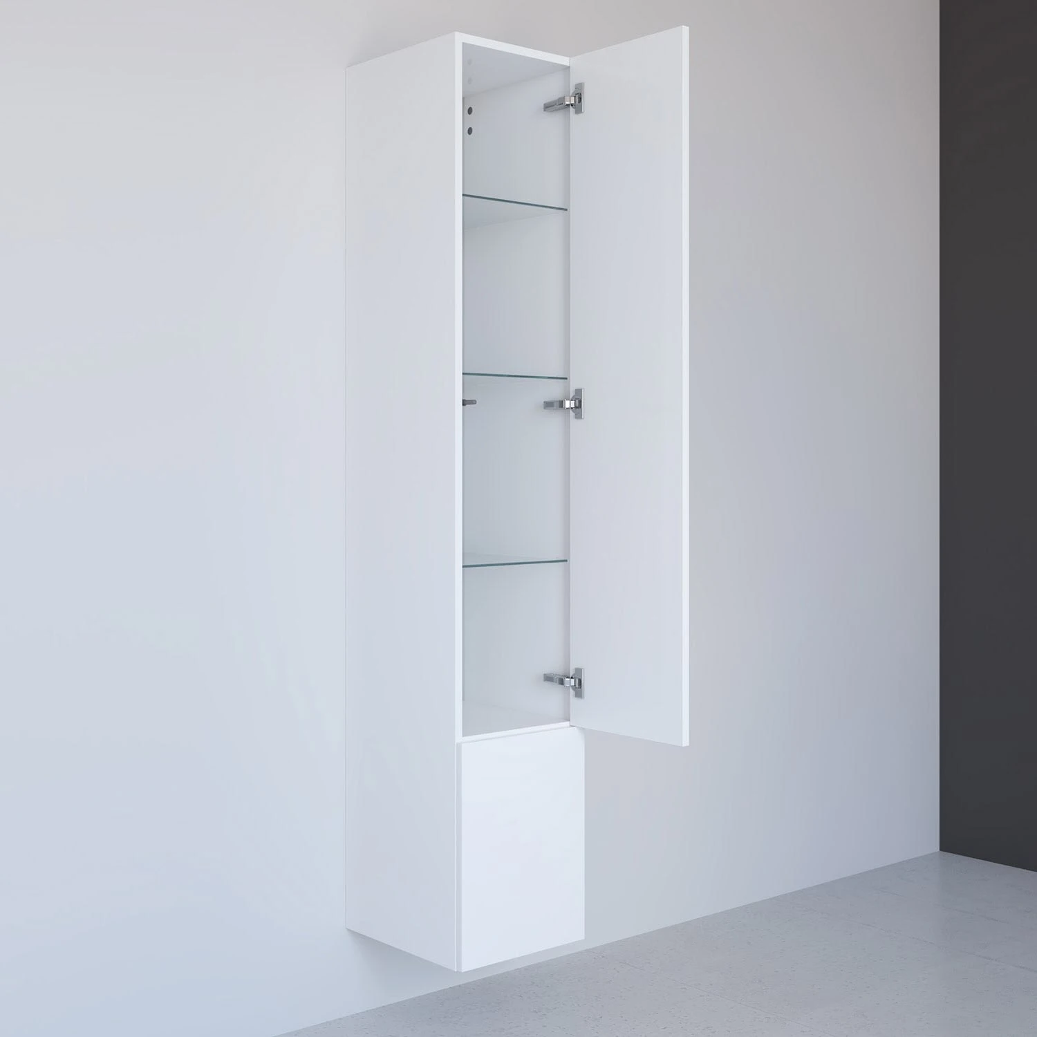 Kronenbach Cube Hochschrank 30 x 168 cm, 2 Türen, Anschlag rechts, mit TIP-ON Kronenbach Cube Hochschrank 30 X 168 Cm, 2 Türen, Anschlag Rechts, Mit TIP-ON -Kronenbach kronenbach badmoebel cube hochschraenke hochschrank 30 9130571