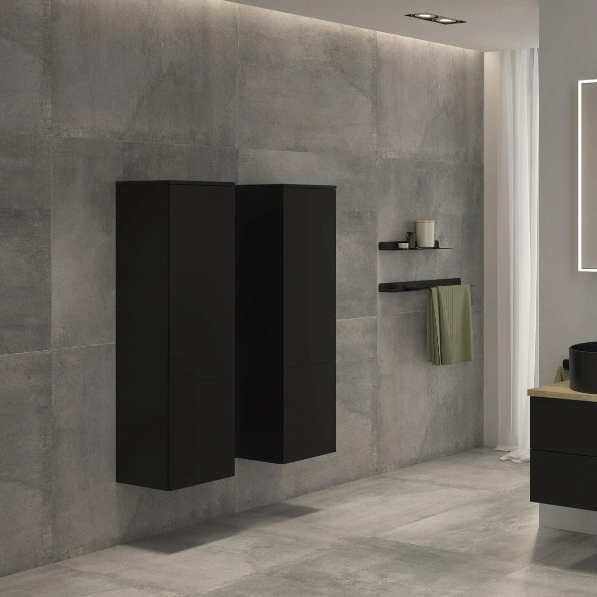 Kronenbach Cube Maxiboard 30 x 127,6 cm, 2 Türen, Anschlag rechts, mit TIP-ON Kronenbach Cube Maxiboard 30 X 127,6 Cm, 2 Türen, Anschlag Rechts, Mit TIP-ON -Kronenbach kronenbach badmoebel cube hochschraenke maxiboard 30 4823486