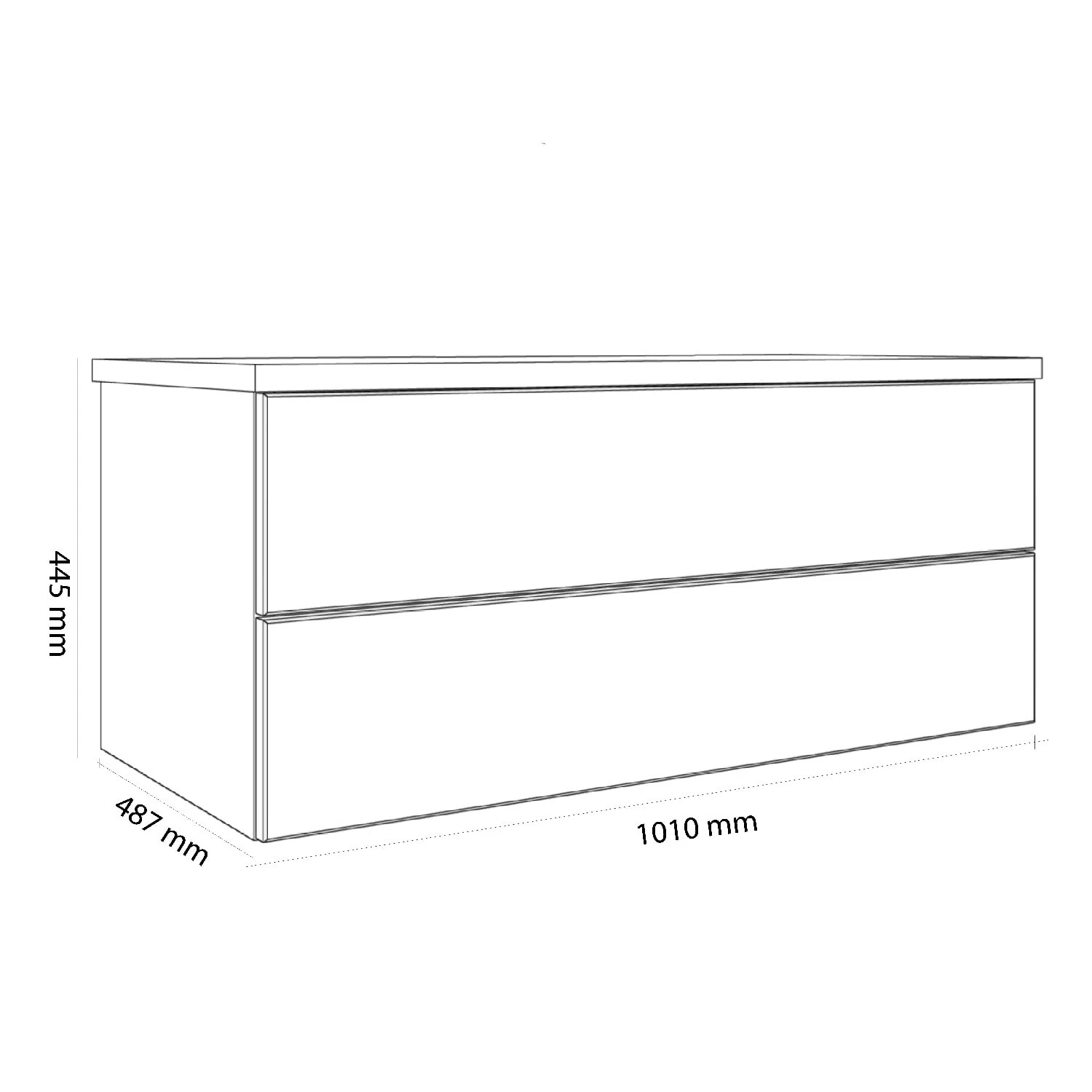 Kronenbach Cube Sideboard 101 cm mit 2 Auszügen und TIP-ON Kronenbach Cube Sideboard 101 Cm Mit 2 Auszügen Und TIP-ON -Kronenbach kronenbach badmoebel cube sideboards 100 cm 8189290