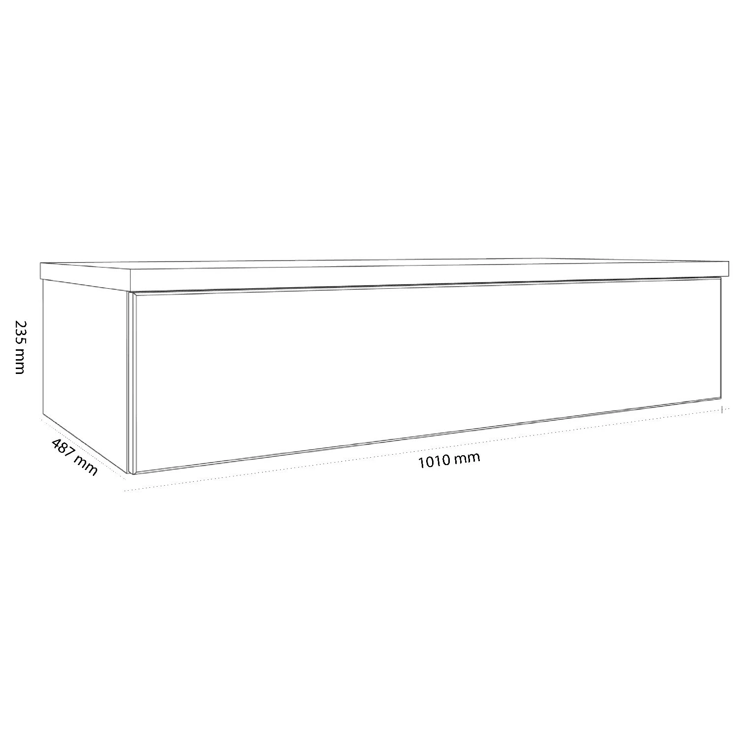 Kronenbach Cube Sideboard 101 cm mit 1 Auszug und TIP-ON Kronenbach Cube Sideboard 101 Cm Mit 1 Auszug Und TIP-ON -Kronenbach kronenbach badmoebel cube sideboards 100 cm 8189314