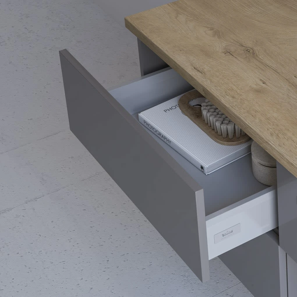 Kronenbach Cube Sideboard 101 cm mit 1 Auszug und TIP-ON Kronenbach Cube Sideboard 101 Cm Mit 1 Auszug Und TIP-ON -Kronenbach kronenbach badmoebel cube sideboards 100 cm 8730098