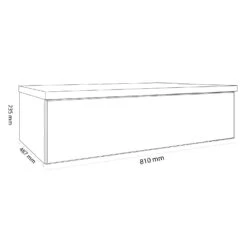 Kronenbach Cube Sideboard 81 Cm Mit 1 Auszug Und TIP-ON -Kronenbach kronenbach badmoebel cube sideboards 80 cm 6210217