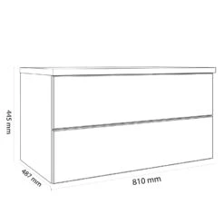 Kronenbach Cube Sideboard 81 Cm Mit 2 Auszügen Und TIP-ON 2 Kronenbach Cube Sideboard 81 Cm Mit 2 Auszügen Und TIP-ON -Kronenbach kronenbach badmoebel cube sideboards 80 cm 6210235