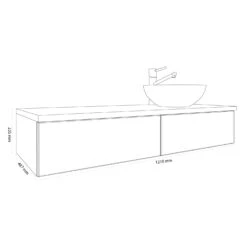 Kronenbach Cube Waschtischkonsole 121 Cm Mit 2 Auszügen Und TIP-ON 3 Kronenbach Cube Waschtischkonsole 121 Cm Mit 2 Auszügen Und TIP-ON -Kronenbach kronenbach badmoebel cube waschtischkonsolen 120 cm 6463484