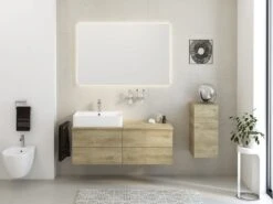 Kronenbach Cube Waschtischkonsole 121 Cm Mit 4 Auszügen Und TIP-ON -Kronenbach kronenbach badmoebel cube waschtischkonsolen 120 cm 8729822