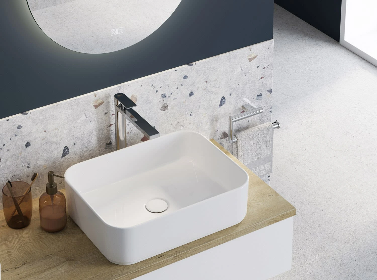 Kronenbach Cube Waschtischkonsole 161 cm für 2 Waschtische mit 2 Auszügen und TIP-ON Kronenbach Cube Waschtischkonsole 161 Cm Für 2 Waschtische Mit 2 Auszügen Und TIP-ON -Kronenbach kronenbach badmoebel cube waschtischkonsolen 160 cm 10060577