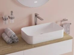 Kronenbach Cube Waschtischkonsole 161 Cm Mit 3 Auszügen Und TIP-ON -Kronenbach kronenbach badmoebel cube waschtischkonsolen 160 cm 10060586