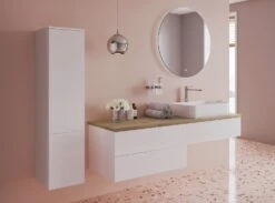 Kronenbach Cube Waschtischkonsole 161 Cm Mit 3 Auszügen Und TIP-ON -Kronenbach kronenbach badmoebel cube waschtischkonsolen 160 cm 10060601