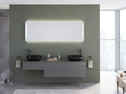 Kronenbach Cube Waschtischkonsole 181 Cm Für 2 Waschtische Mit 5 Auszügen Und TIP-ON -Kronenbach kronenbach badmoebel cube waschtischkonsolen 180 cm 8729738