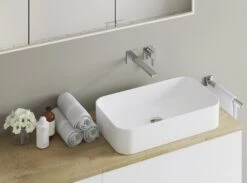 Kronenbach Cube Waschtischkonsole 201 Cm Für 2 Waschtische Mit 6 Auszügen Und TIP-ON -Kronenbach kronenbach badmoebel cube waschtischkonsolen 200 cm 10060643