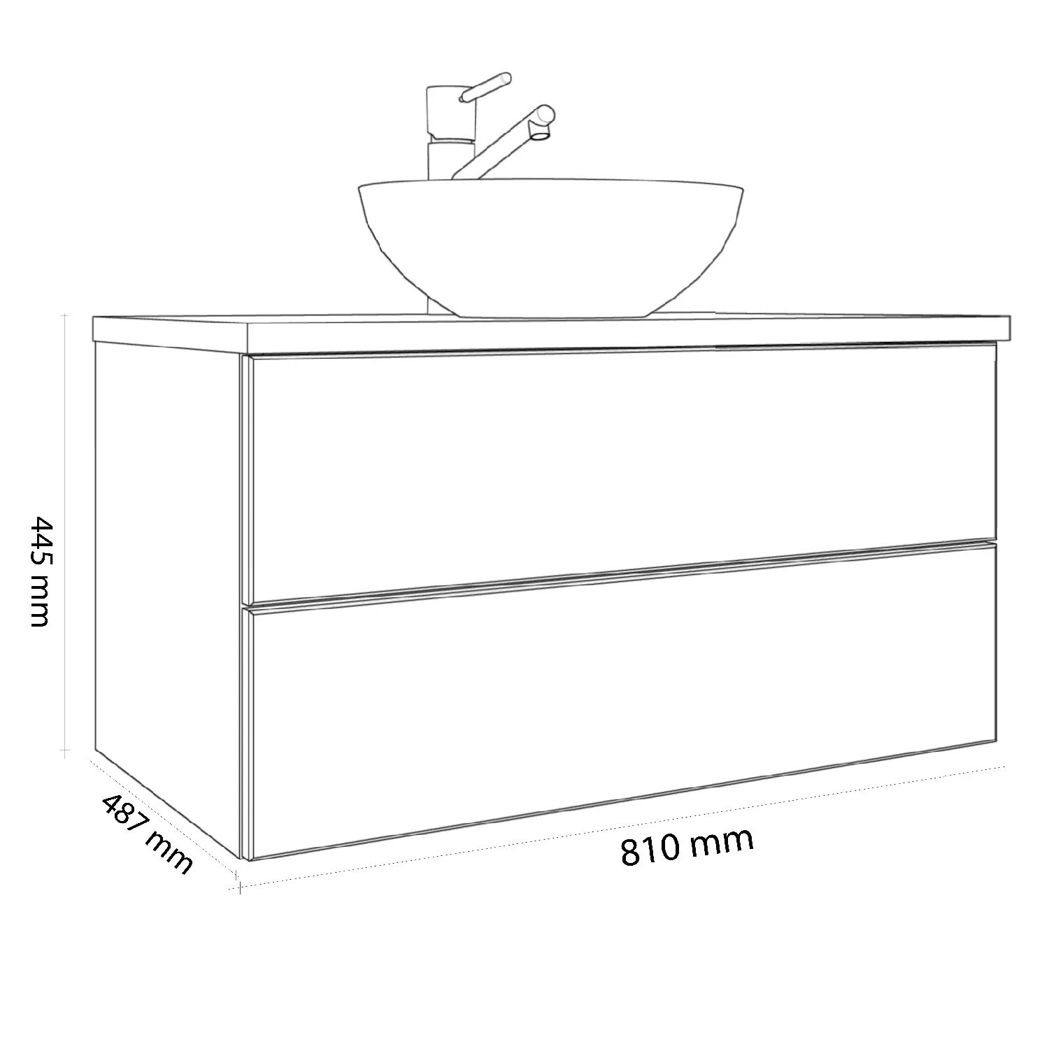Kronenbach Cube Waschtischkonsole 81 cm mit 2 Auszügen und TIP-ON Kronenbach Cube Waschtischkonsole 81 Cm Mit 2 Auszügen Und TIP-ON -Kronenbach kronenbach badmoebel cube waschtischkonsolen 80 cm 6386917
