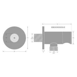 Kronenbach SUPRA 2.0 Wandanschlussbogen Mit Brausenhalter