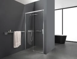 Kronenbach Slide Schiebetür 2-teilig Für Nische, 120 X 200 Cm, Anschlag Links -Kronenbach kronenbach duschabtrennungen slide schiebetuer dsn2 nische 6359470