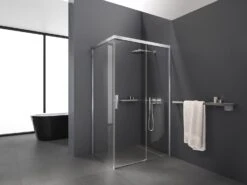 Kronenbach Slide Schiebetür 2-teilig Für Trennwand, 100 X 200 Cm, Anschlag Rechts -Kronenbach kronenbach duschabtrennungen slide schiebetuer dst2 trennwand 6027157