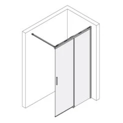 Kronenbach Slide Walk-In Schiebetür 2-teilig, 110 X 200 Cm, Anschlag Rechts -Kronenbach kronenbach duschabtrennungen slide schiebetuer walk in 6028561