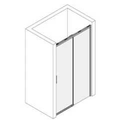 Kronenbach Slide Schiebetür 2-teilig Für Nische, 120 X 200 Cm, Anschlag Rechts -Kronenbach kronenbach duschabtrennungen slide schiebetueren nische 2 9134807