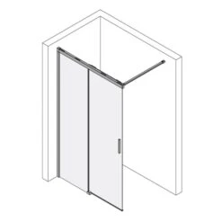 Kronenbach Slide Walk-In Schiebetür 2-teilig, 110 X 200 Cm, Anschlag Links -Kronenbach kronenbach duschabtrennungen slide walk schiebetueren 9134843