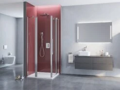 Kronenbach Tube Eckdusche Pendeltür 2-teilig, 80 X 200 Cm, Schenkel Links -Kronenbach kronenbach duschabtrennungen tube eckduschen pendeltuer epfs 4027517