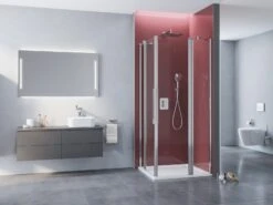 Kronenbach Tube Eckdusche Pendeltür 2-teilig, 80 X 200 Cm, Schenkel Rechts -Kronenbach kronenbach duschabtrennungen tube eckduschen pendeltuer epfs 4027703