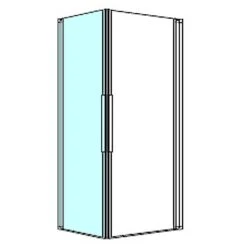 Kronenbach Tube Eckdusche Pendeltür 1-teilig, 100 X 200 Cm, Schenkel Links -Kronenbach kronenbach duschabtrennungen tube eckduschen pendeltuer epws 4027619