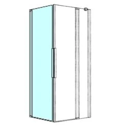 Kronenbach Tube Eckdusche Pendeltür Mit Drehpunkt Wandseitig, Sondermaß, Schenkel Links 2 Kronenbach Tube Eckdusche Pendeltür Mit Drehpunkt Wandseitig, Sondermaß, Schenkel Links -Kronenbach kronenbach duschabtrennungen tube eckduschen pendeltuer epws 4027682