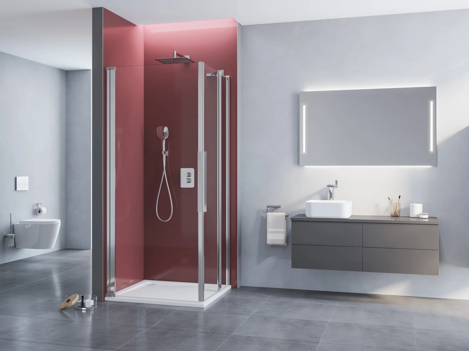 Kronenbach Tube Eckdusche Pendeltür mit Drehpunkt wandseitig, Sondermaß, Schenkel links Kronenbach Tube Eckdusche Pendeltür Mit Drehpunkt Wandseitig, Sondermaß, Schenkel Links -Kronenbach kronenbach duschabtrennungen tube eckduschen pendeltuer epws 4027685