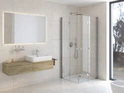 Kronenbach Tube Falteckdusche, Sondermaß Bis 127,5 Cm, Schenkel Links -Kronenbach kronenbach duschabtrennungen tube falteckduschen efts sonderanfertigung 4028171