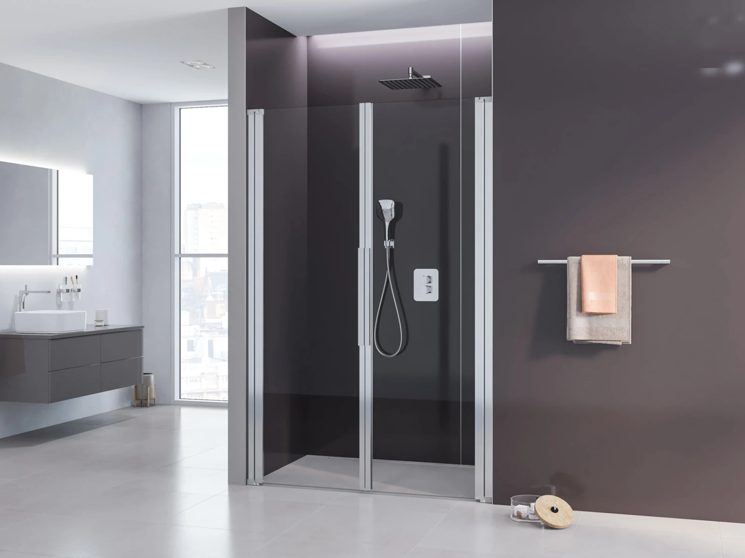 Kronenbach Tube Pendeltür für Nische, 90 x 200 cm Kronenbach Tube Pendeltür Für Nische, 90 X 200 Cm -Kronenbach kronenbach duschabtrennungen tube pendeltuer np2w npwa 4033811