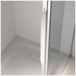 Kronenbach Tube Pendeltür Mit Trennwand In Flucht Für Nische, 120 X 200 Cm, Anschlag Links