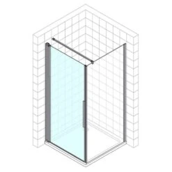 Kronenbach Tube Pendeltür Für Trennwand, Sondermaß Bis 100 Cm, Anschlag Links 2 Kronenbach Tube Pendeltür Für Trennwand, Sondermaß Bis 100 Cm, Anschlag Links -Kronenbach kronenbach duschabtrennungen tube pendeltuer tpwa und 4017623