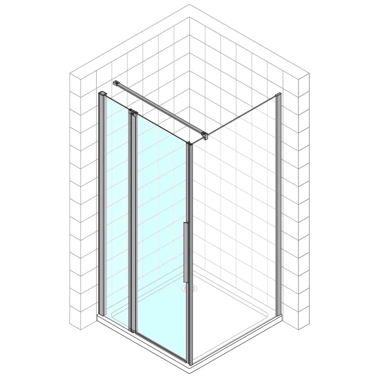 Kronenbach Tube Pendeltür mit Festelement für Trennwand, 90 x 200 cm, Anschlag links Kronenbach Tube Pendeltür Mit Festelement Für Trennwand, 90 X 200 Cm, Anschlag Links -Kronenbach kronenbach duschabtrennungen tube pendeltuer tpwa und 4023815