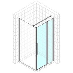 Kronenbach Tube Pendeltür Mit Festelement Für Trennwand, Sondermaß Bis 80 Cm, Anschlag Rechts 2 Kronenbach Tube Pendeltür Mit Festelement Für Trennwand, Sondermaß Bis 80 Cm, Anschlag Rechts -Kronenbach kronenbach duschabtrennungen tube pendeltuer tpwa und 4023944