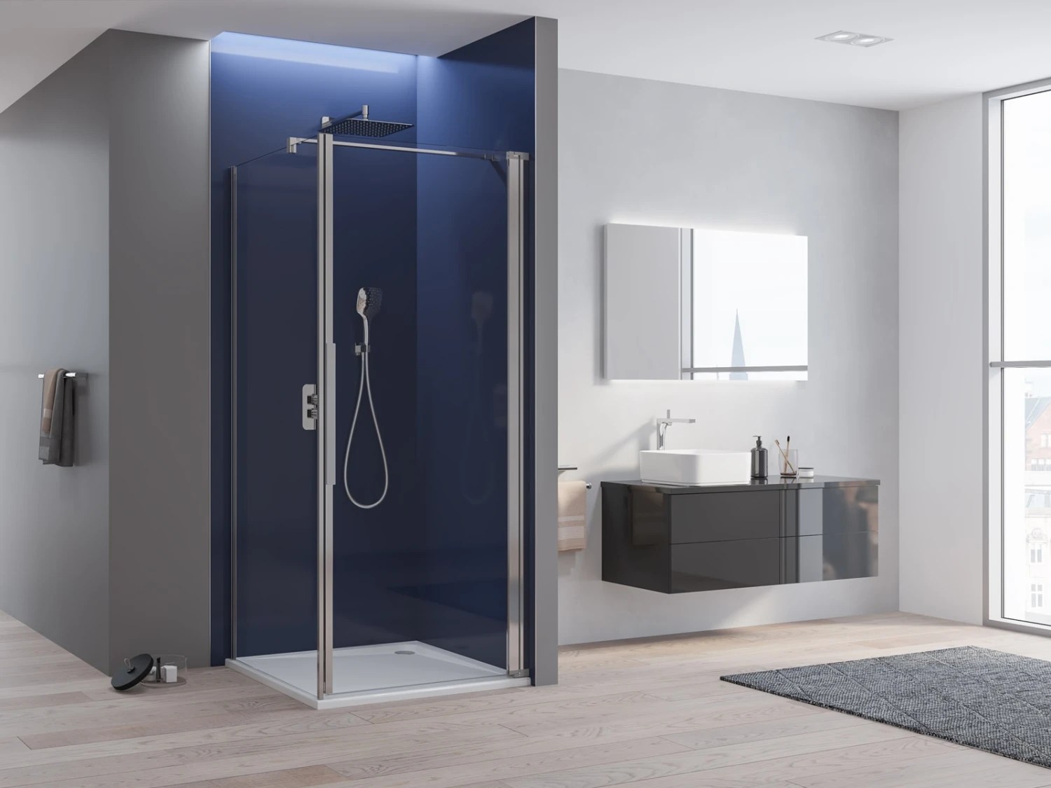 Kronenbach Tube Pendeltür für Trennwand, 100 x 200 cm, Anschlag rechts Kronenbach Tube Pendeltür Für Trennwand, 100 X 200 Cm, Anschlag Rechts -Kronenbach kronenbach duschabtrennungen tube pendeltuer tpwa und 4028033