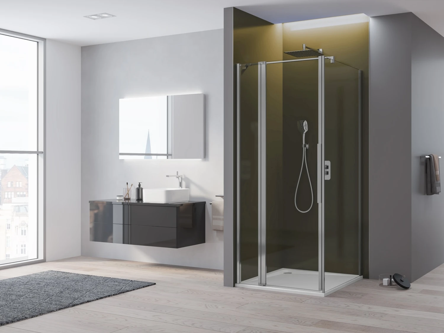 Kronenbach Tube Pendeltür mit Festelement für Trennwand, Sondermaß bis 80 cm, Anschlag links Kronenbach Tube Pendeltür Mit Festelement Für Trennwand, Sondermaß Bis 80 Cm, Anschlag Links -Kronenbach kronenbach duschabtrennungen tube pendeltuer tpwa und 4212895