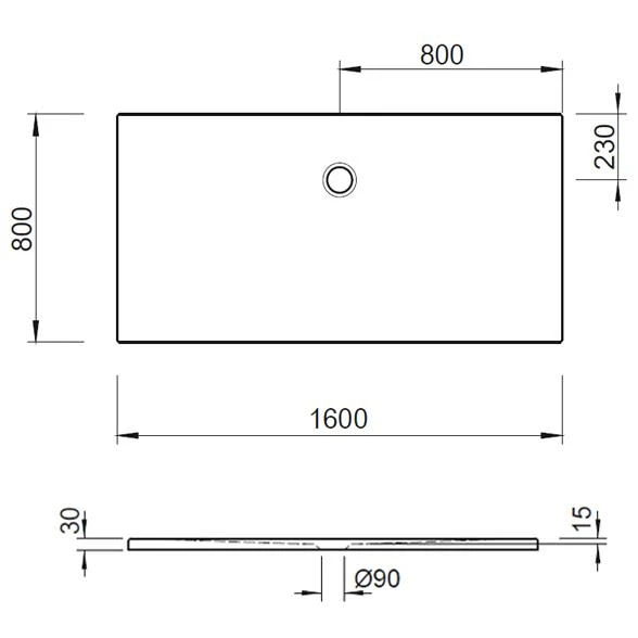 Kronenbach Cube Mineralguss-Duschwanne 160 x 80 cm mit Antislip Kronenbach Cube Mineralguss-Duschwanne 160 X 80 Cm Mit Antislip -Kronenbach kronenbach duschwannen cube mineralguss 160 x 4038625