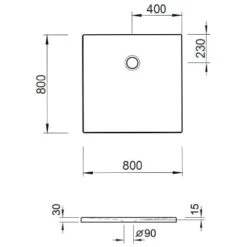 Kronenbach Cube Mineralguss-Duschwanne 80 X 80 Cm Mit Antislip -Kronenbach kronenbach duschwannen cube mineralguss 80 x 4038725