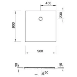 Kronenbach Cube Mineralguss-Duschwanne 90 X 90 Cm Mit Antislip -Kronenbach kronenbach duschwannen cube mineralguss 90 x 4038635