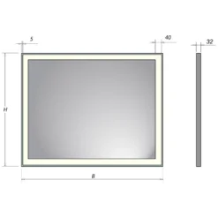 Kronenbach Day Lichtspiegel 100 X 80 Cm Mit LED-Beleuchtung 3 Kronenbach Day Lichtspiegel 100 X 80 Cm Mit LED-Beleuchtung -Kronenbach kronenbach lichtspiegel day 80 x 100 4270429