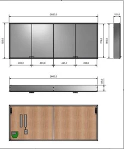 Kronenbach Cube Spiegelschrank 202 X 82 Cm Mit Umlaufender LED-Beleuchtung, Unterputz 3 Kronenbach Cube Spiegelschrank 202 X 82 Cm Mit Umlaufender LED-Beleuchtung, Unterputz -Kronenbach kronenbach spiegelschraenke cube spiegelschrank 200 x 4850195