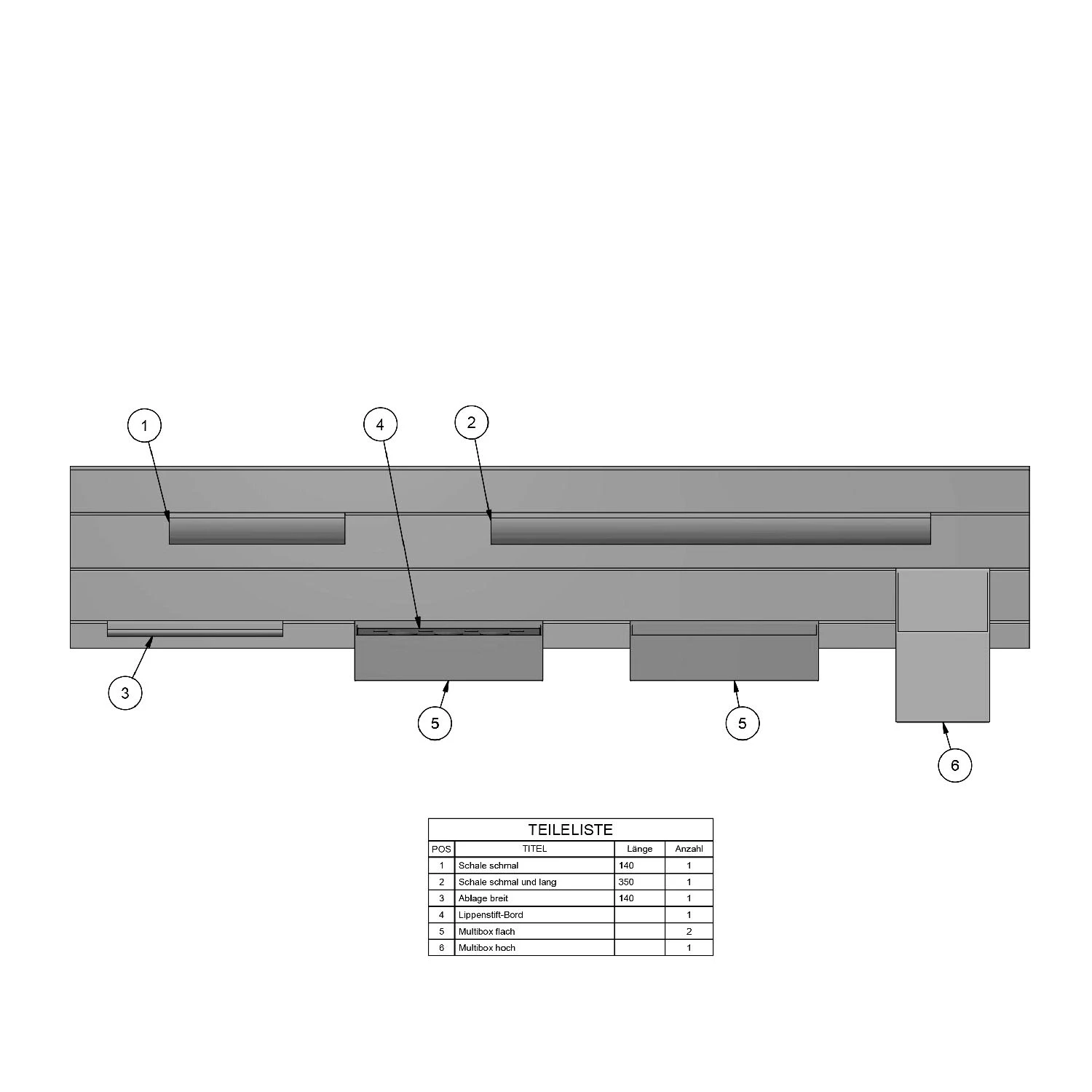 Kronenbach Cube Ordnungssystem für Spiegelschrank 80 cm mit 2 Drehtüren Kronenbach Cube Ordnungssystem Für Spiegelschrank 80 Cm Mit 2 Drehtüren -Kronenbach kronenbach spiegelschraenke zubehoer ordnungssystem spiegelschrank cube 6214516