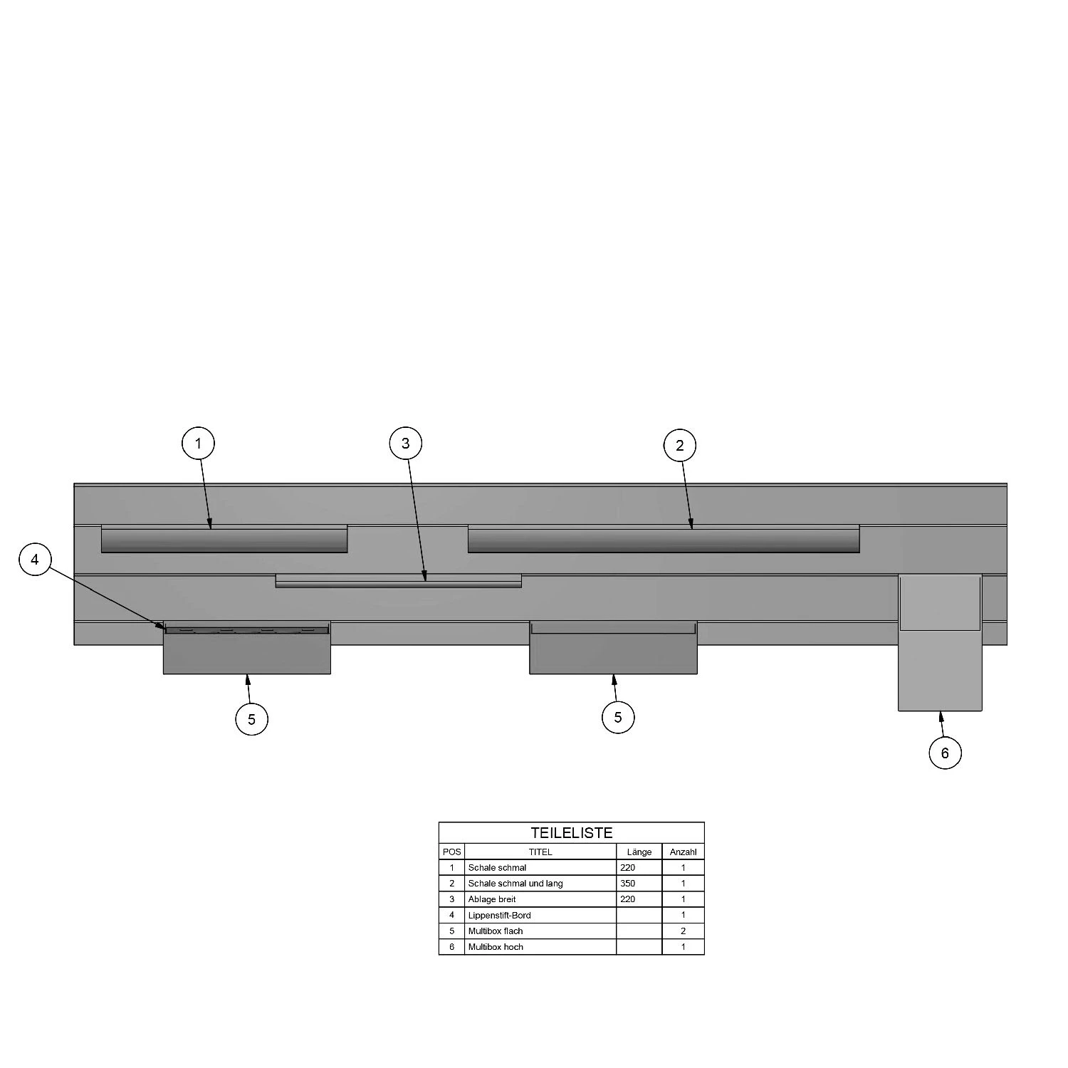 Kronenbach Cube Ordnungssystem für Spiegelschrank 130 cm mit 3 Drehtüren Kronenbach Cube Ordnungssystem Für Spiegelschrank 130 Cm Mit 3 Drehtüren -Kronenbach kronenbach spiegelschraenke zubehoer ordnungssystem spiegelschrank cube 6214528