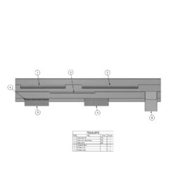 Kronenbach Cube Ordnungssystem Für Spiegelschrank 140 Cm Mit 3 Drehtüren -Kronenbach kronenbach spiegelschraenke zubehoer ordnungssystem spiegelschrank cube 6214531