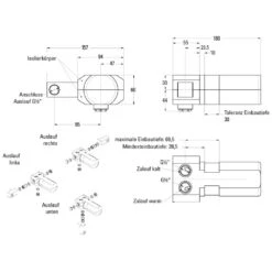 Kronenbach Wand-Waschtisch Grundkörper
