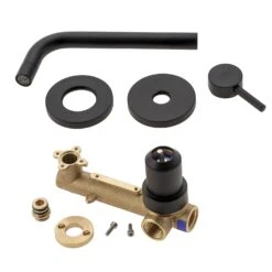 Kronenbach Lima 2.0 Black Waschtisch-Wandarmatur 17,5 Cm Inkl. Grundkörper -Kronenbach marken kronenbach badarmaturen lima 2 0 waschtisch kronenbach lima 2 0 black waschtisch wandarmatur 17 5 cm kopie 6439084