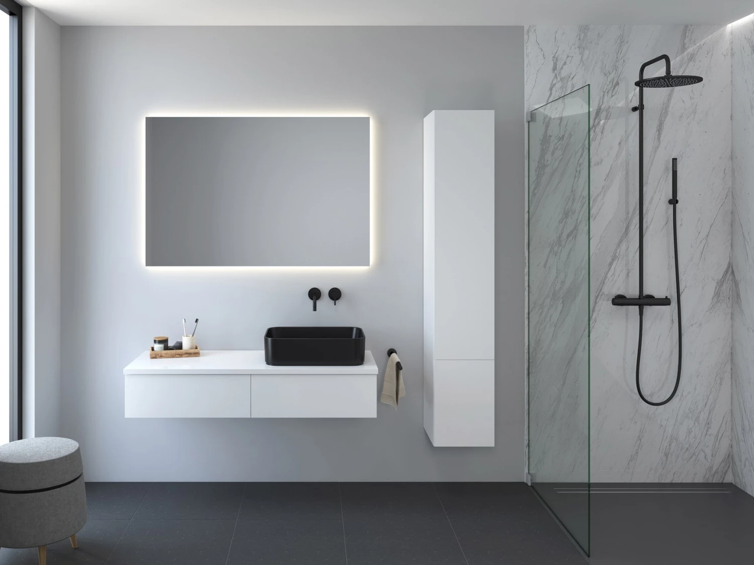 Kronenbach Cube Hochschrank 30 x 168 cm, 2 Türen, Anschlag rechts, mit TIP-ON Kronenbach Cube Hochschrank 30 X 168 Cm, 2 Türen, Anschlag Rechts, Mit TIP-ON -Kronenbach marken kronenbach badmobel cube hochschranke kronenbach cube hochschrank 30 x 168 cm 2 turen kopie 4025174