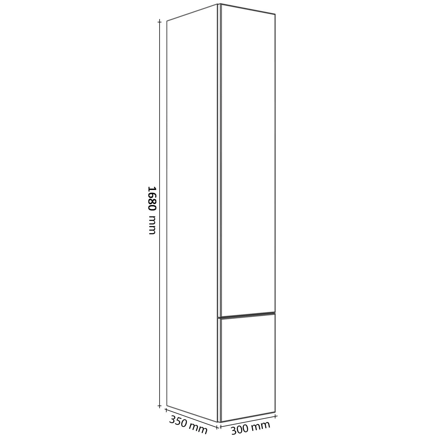 Kronenbach Cube Hochschrank 30 x 168 cm, 2 Türen, Anschlag rechts, mit TIP-ON Kronenbach Cube Hochschrank 30 X 168 Cm, 2 Türen, Anschlag Rechts, Mit TIP-ON -Kronenbach marken kronenbach badmobel cube hochschranke kronenbach cube hochschrank 30 x 168 cm 2 turen kopie 4025183